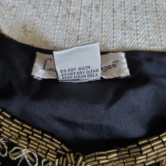 Vtg Laurence Kazar beaded silk party jacket PS - Picture 12 of 13
